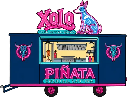 El Xolo Food Truck en dibujo animado